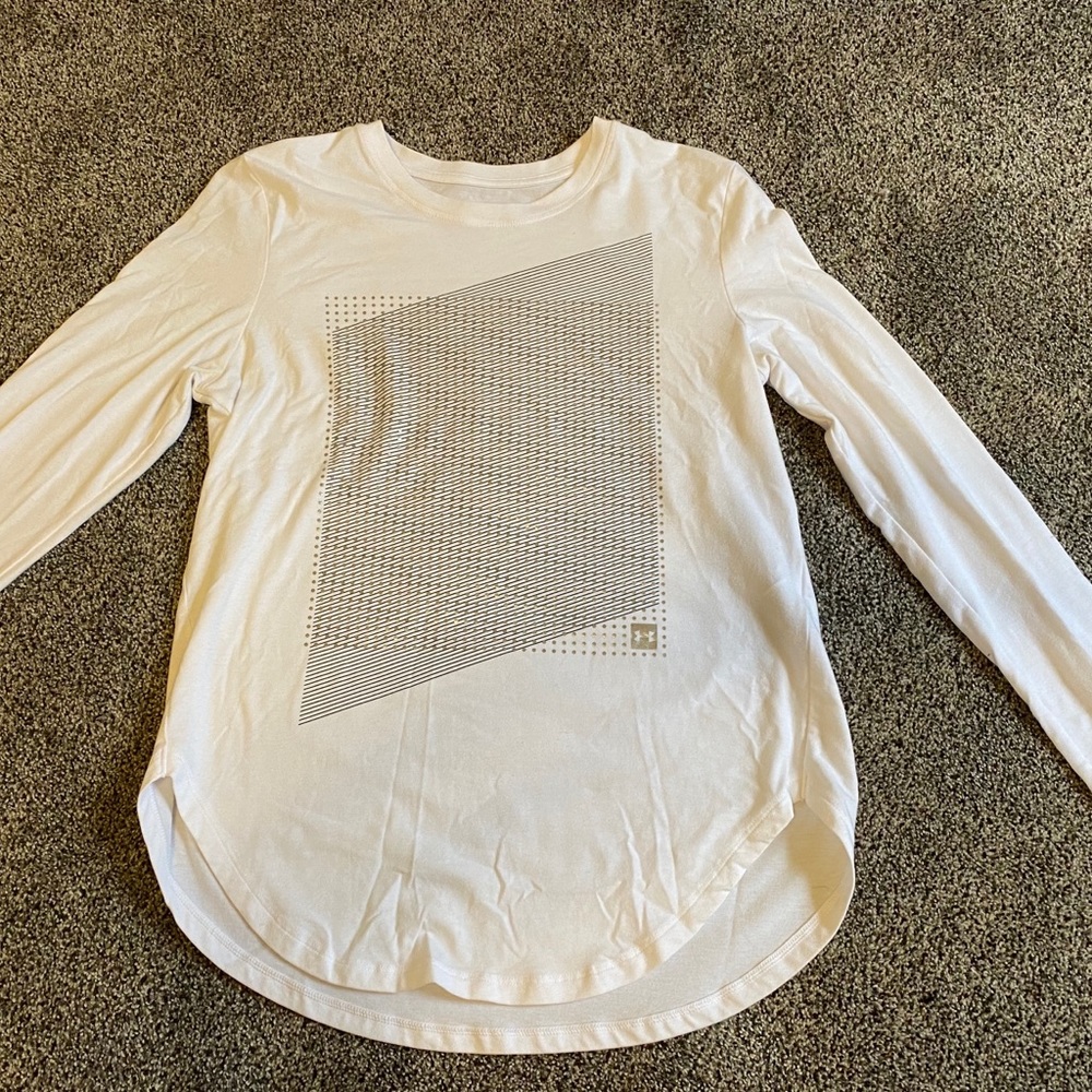 NEW white under armour long sleeve top